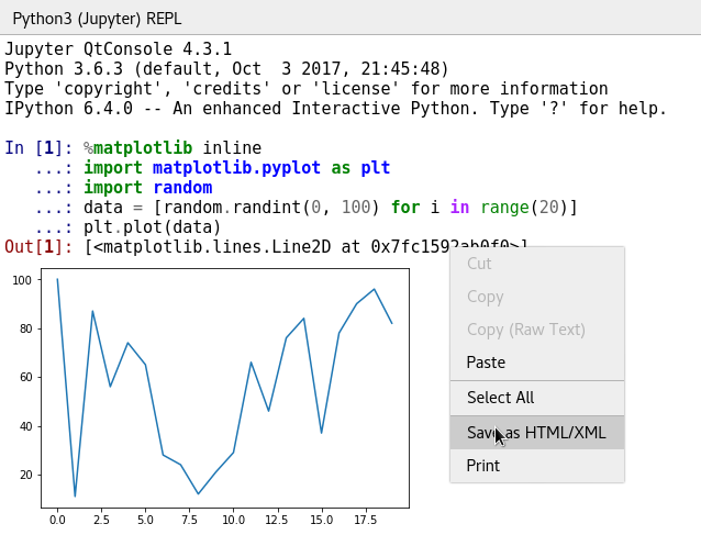 Export a REPL session in the Python 3 REPL